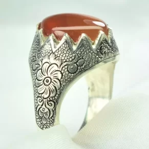 عقیق یمنی سیاه قلم