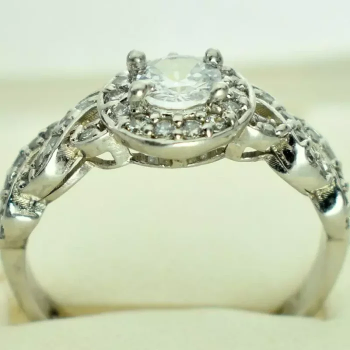 2-37-1.webp انگشتر نقره زنانه سولیتر عیار 925، کد 431 - Image 2