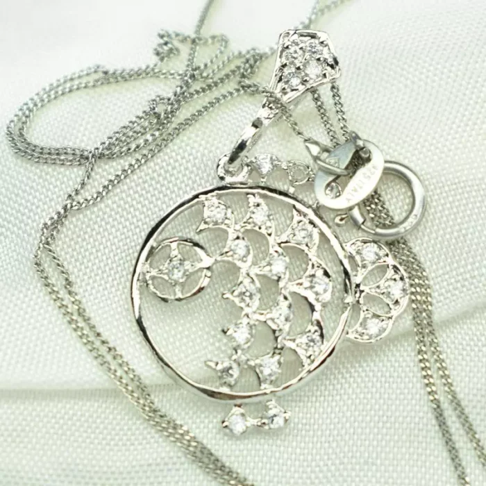 گردنبند مدالی نقره طرح ماهی - Image 3