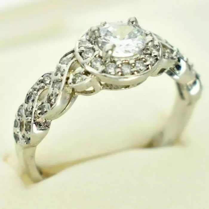 3-28-1.webp انگشتر نقره زنانه سولیتر عیار 925، کد 431 - Image 3