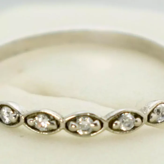 رینگ نقره زنانه سبک و شیک با پوشش رودیوم - Image 3