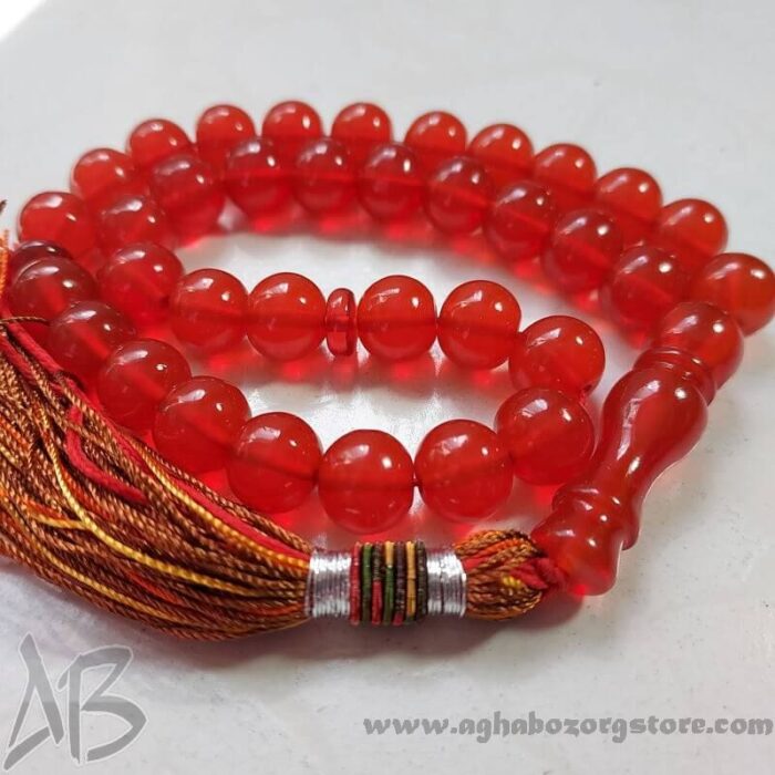 تسبیح سندلوس اصل بودار 35 دانه درشت گرد کد 716 - Image 5