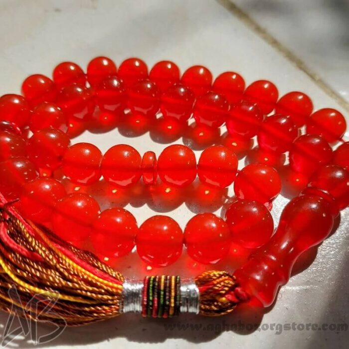 تسبیح سندلوس اصل بودار 35 دانه درشت گرد کد 716 - Image 6