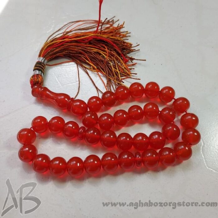 تسبیح سندلوس اصل بودار 35 دانه درشت گرد کد 716 - Image 8