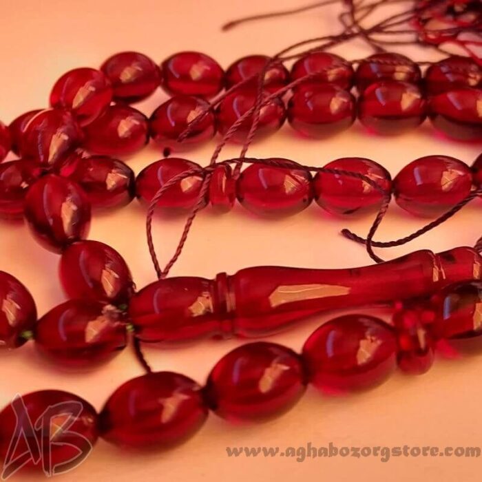 تسبیح سندلوس اصل معطر تخم مرغی 49 دانه کد 721 - Image 4