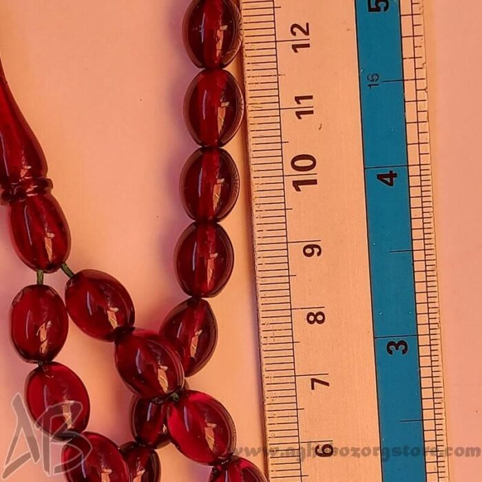 تسبیح سندلوس اصل معطر تخم مرغی 49 دانه کد 721 - Image 7