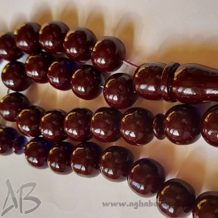 تسبیح سندلوس اصل  33 دانه بودار تراش چرتکه‌ای کد 747 - Image 6