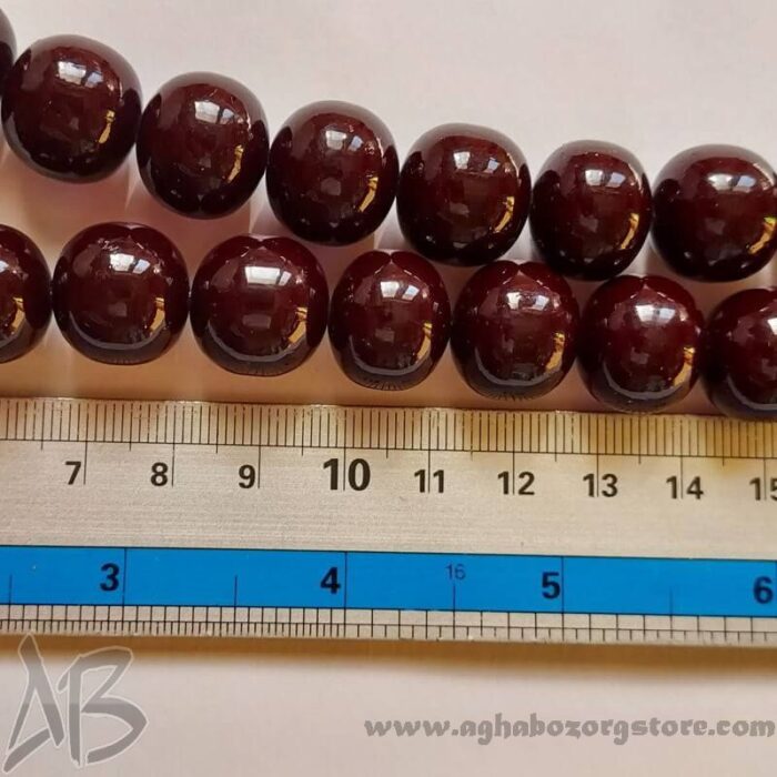 تسبیح سندلوس اصل  33 دانه بودار تراش چرتکه‌ای کد 747 - Image 7