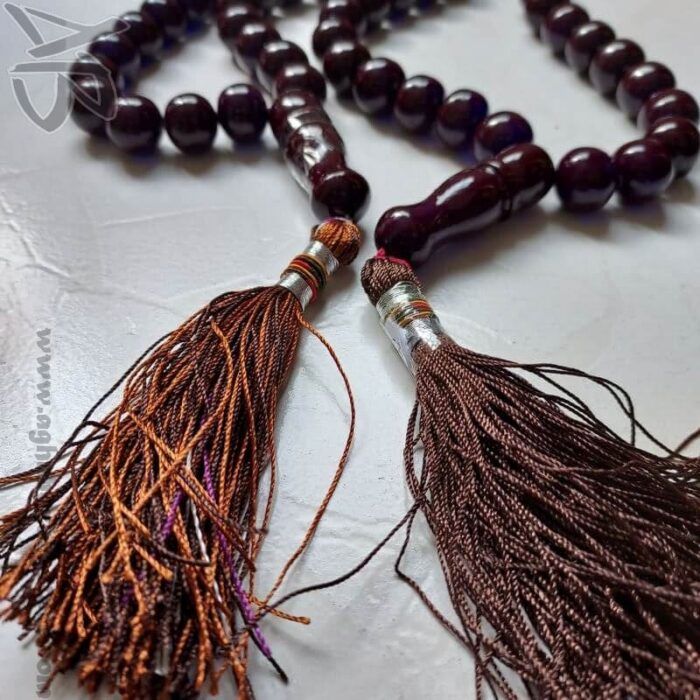 تسبیح سندلوس اصل  33 دانه بودار تراش چرتکه‌ای کد 747 - Image 9