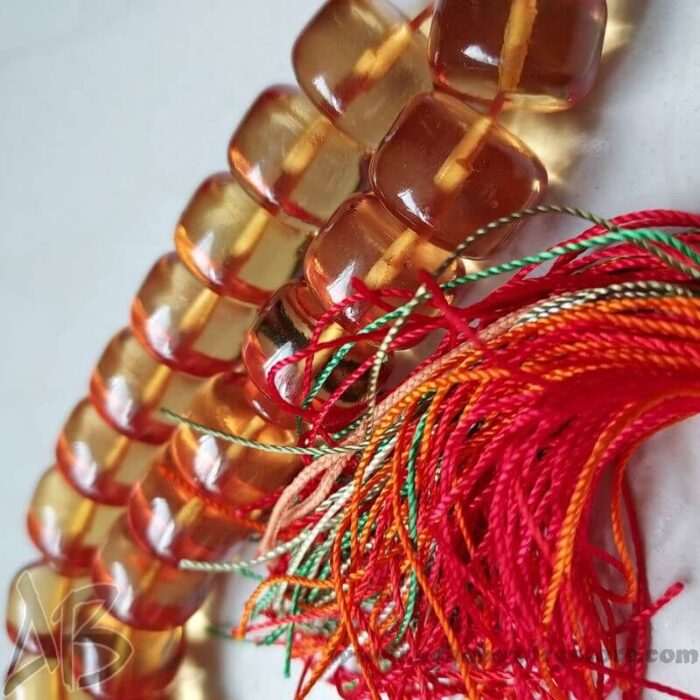 تسبیح سندلوس اصل معطر 33 دانه تراش استوانه‌ای درشت کد 751 - Image 5