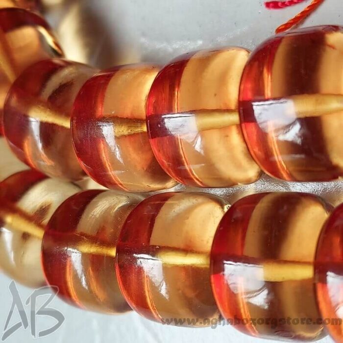 تسبیح سندلوس اصل معطر 33 دانه تراش استوانه‌ای درشت کد 751 - Image 6