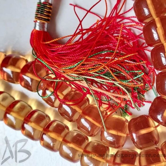 تسبیح سندلوس اصل معطر 33 دانه تراش استوانه‌ای درشت کد 751 - Image 7