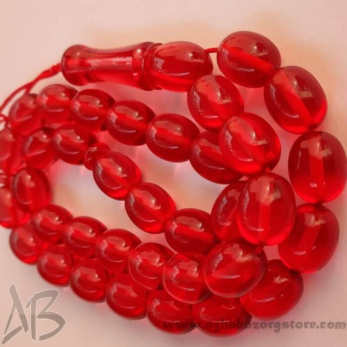 تسبیح سندلوس اصل بودار 35 دانه بیضی درشت کد 758 - Image 6