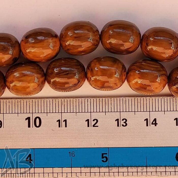 تسبیح سندلوس اصل بودار 41دانه تراش بیضی درشت خشکه کد 762 - Image 7