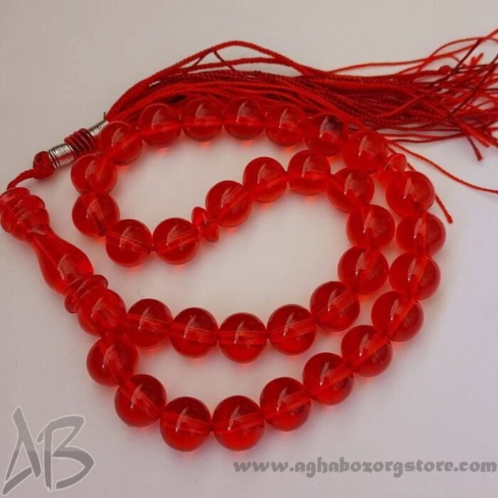 تسبیح سندلوس اصل بودار 33 دانه گرد تراش متوسط جلا خورده کد 767 - Image 4