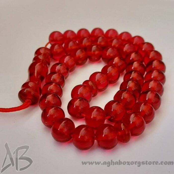 تسبیح سندلوس اصل معطر 45 دانه گرد تراش متوسط جلا خورده کد 768 - Image 3