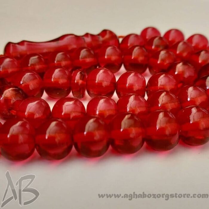 تسبیح سندلوس اصل معطر 45 دانه گرد تراش متوسط جلا خورده کد 768 - Image 4