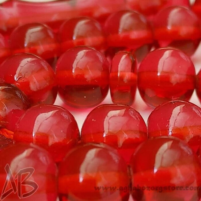 تسبیح سندلوس اصل معطر 45 دانه گرد تراش متوسط جلا خورده کد 768 - Image 5