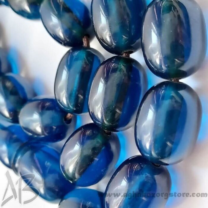 تسبیح سندلوس اصل کلکسیونی بودار 33 دانه خربزه‌ای هنگ کنگی کمیاب کد 777 - Image 11