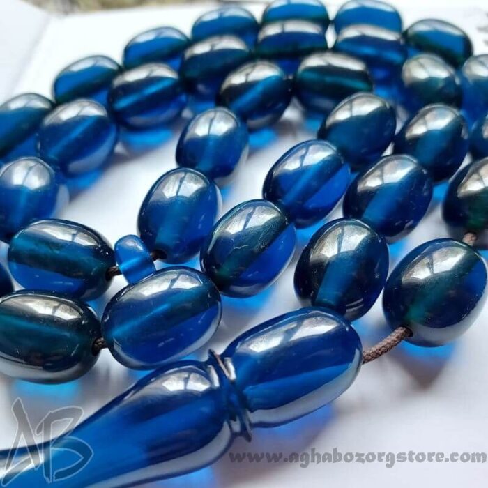 تسبیح سندلوس اصل کلکسیونی بودار 33 دانه خربزه‌ای هنگ کنگی کمیاب کد 777 - Image 4