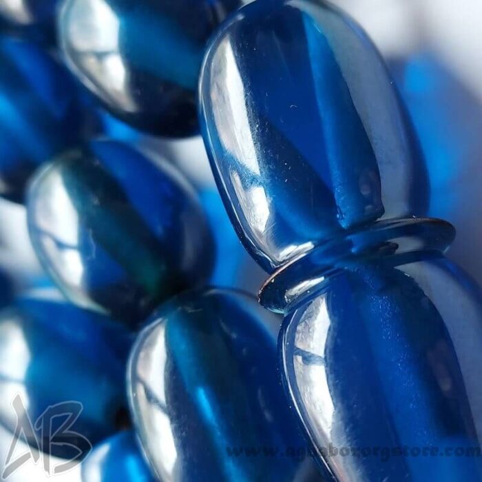 تسبیح سندلوس اصل کلکسیونی بودار 33 دانه خربزه‌ای هنگ کنگی کمیاب کد 777 - Image 5