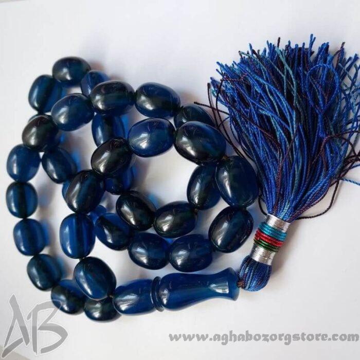 تسبیح سندلوس اصل کلکسیونی بودار 33 دانه خربزه‌ای هنگ کنگی کمیاب کد 777 - Image 8