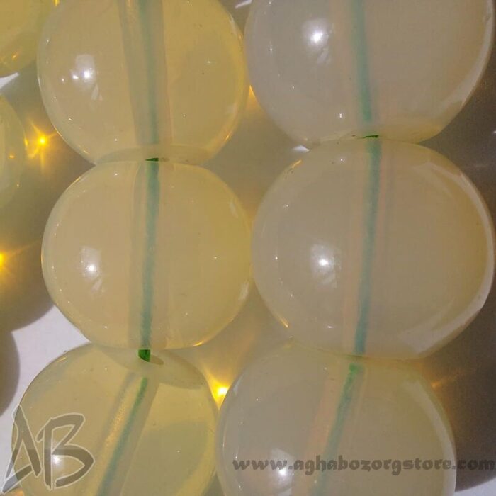 تسبیح سندلوس اصل کلکسیونی بودار 33 دانه اپالین کمیاب تراش کردستان کد 779 - Image 8