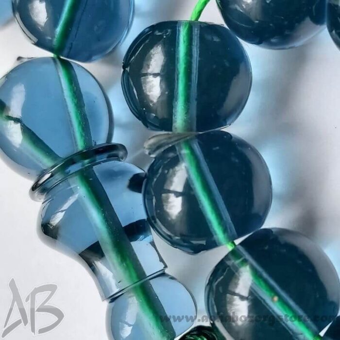 تسبیح سندلوس اصل کلکسیونی معطر 33 دانه تراش گرد شمش کمیاب خوشرنگ کد 781 - Image 3