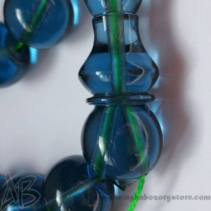 تسبیح سندلوس اصل کلکسیونی معطر 33 دانه تراش گرد شمش کمیاب خوشرنگ کد 781 - Image 5