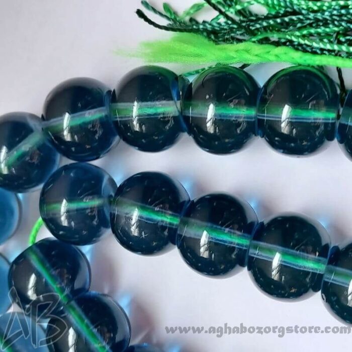 تسبیح سندلوس اصل کلکسیونی معطر 33 دانه تراش گرد شمش کمیاب خوشرنگ کد 781 - Image 7