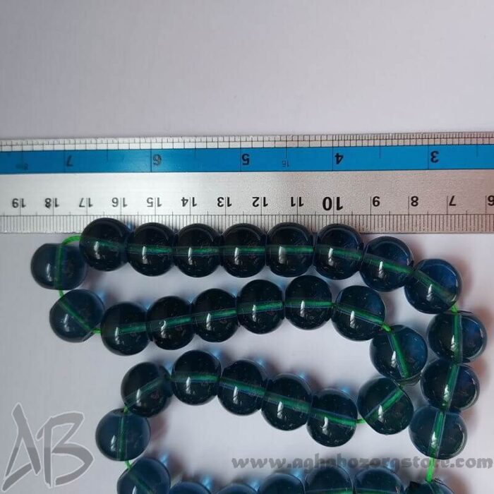 تسبیح سندلوس اصل کلکسیونی معطر 33 دانه تراش گرد شمش کمیاب خوشرنگ کد 781 - Image 8