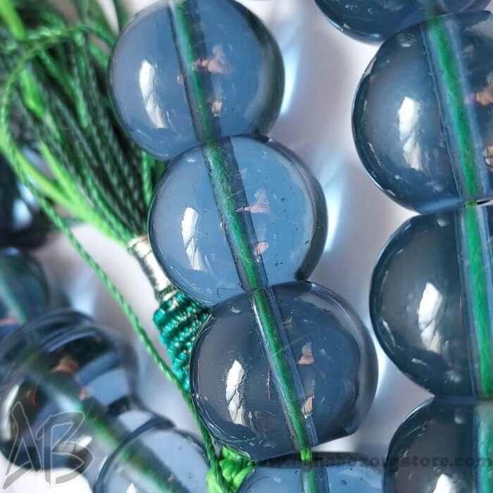 تسبیح سندلوس اصل کلکسیونی معطر 33 دانه تراش گرد شمش کمیاب خوشرنگ کد 782 - Image 4