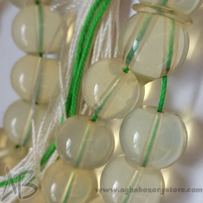 تسبیح سندلوس اصل معطر 33 دانه اپالین گرد شمش کمیاب تراش کردستان کد 784 - Image 4