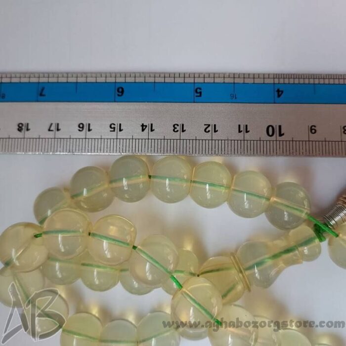 تسبیح سندلوس اصل معطر 33 دانه اپالین گرد شمش کمیاب تراش کردستان کد 784 - Image 7