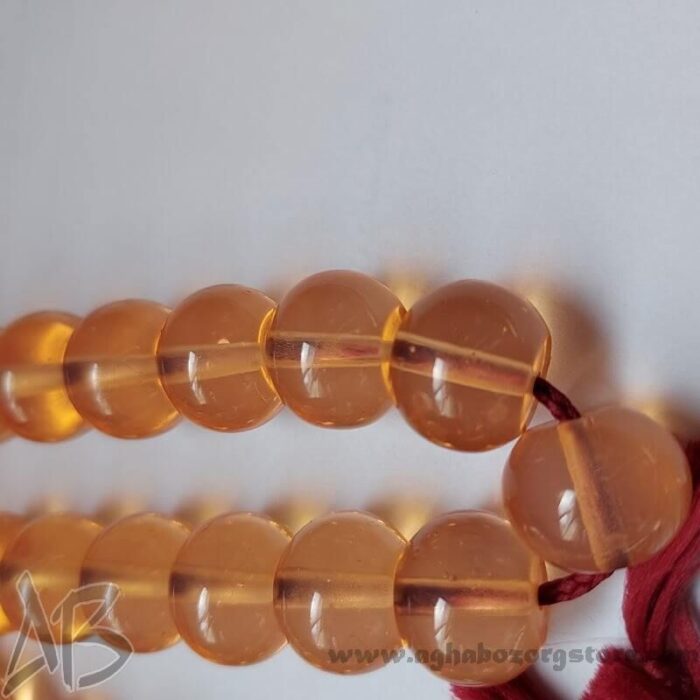 تسبیح سندلوس اصل معطر 33 دانه اپالین گرد شمش کمیاب تراش کردستان کد 785 - Image 4