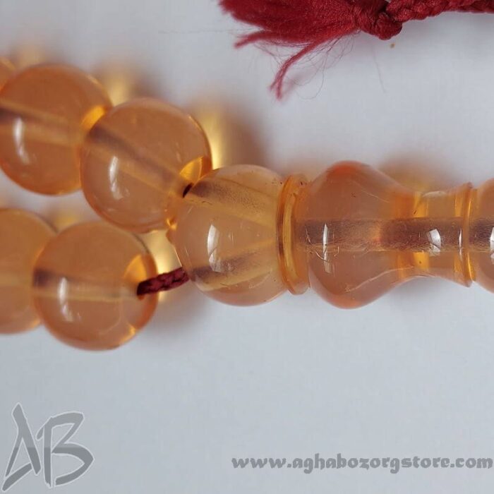 تسبیح سندلوس اصل معطر 33 دانه اپالین گرد شمش کمیاب تراش کردستان کد 785 - Image 5