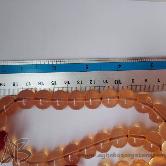 تسبیح سندلوس اصل معطر 33 دانه اپالین گرد شمش کمیاب تراش کردستان کد 785 - Image 7