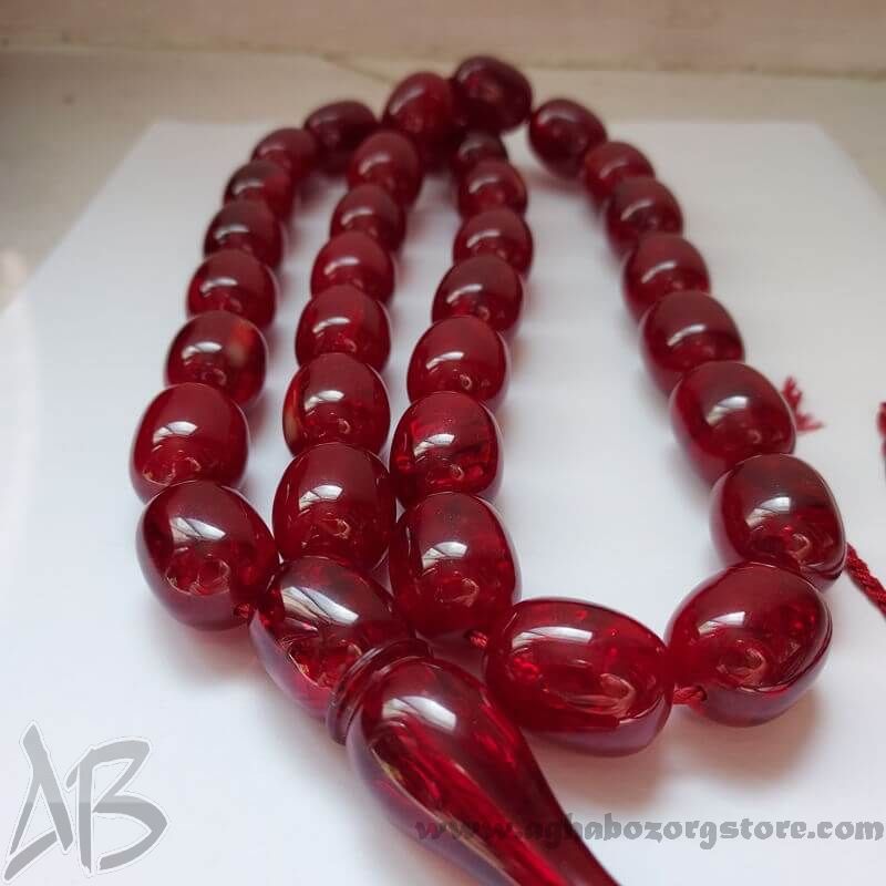 تسبیح سندلوس اصل 33 دانه خربزه ای درشت