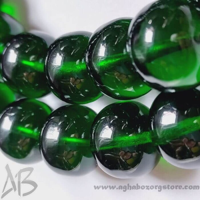 تسبیح سندلوس اصل بودار 33 دانه تراش چرتکه ای شمش کمیاب بسیار خوشرنگ کد 788 آقابزرگ - Image 6