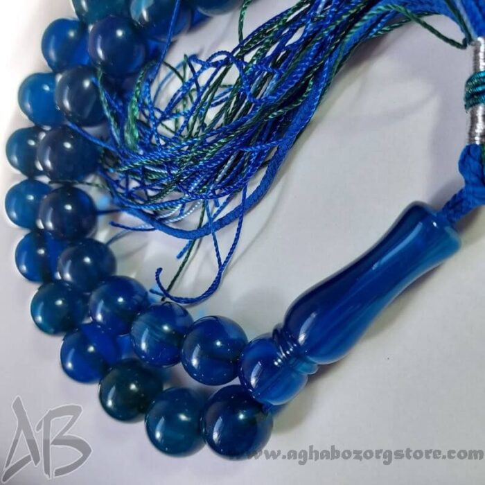 تسبیح سندلوس اصل کلکسیونی بودار کد 792 رگه دار خاص 33 دانه هنگ کنگی آقابزرگ - Image 6