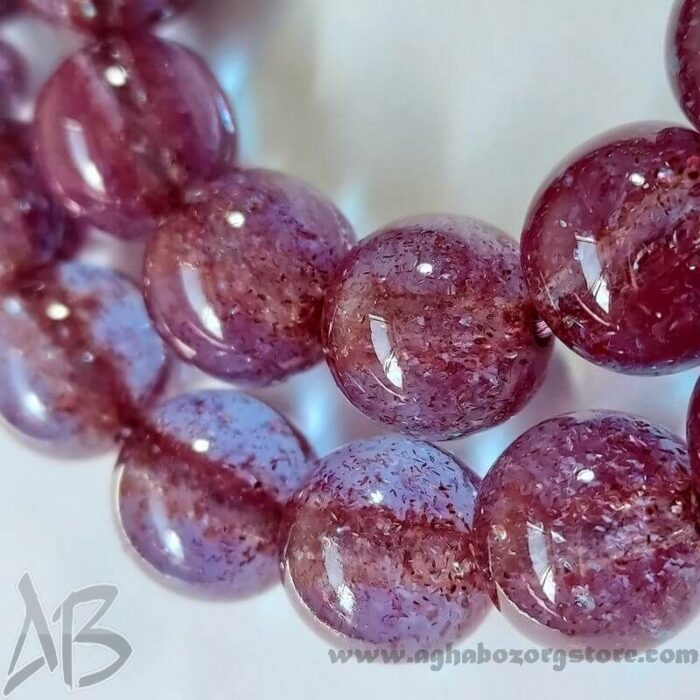 تسبیح سندلوس اصل اکلیل دار 33 دانه بودار کد 794 تراش گرد شمش کمیاب آقابزرگ - Image 4