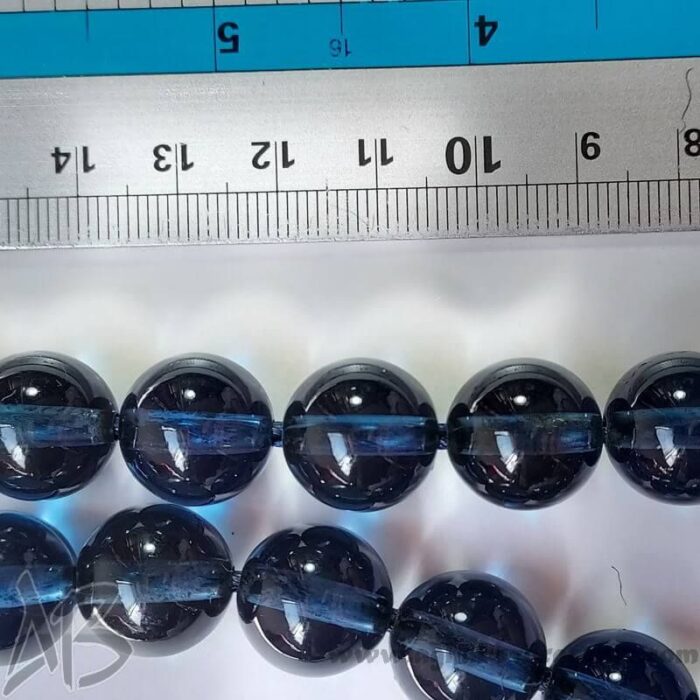 تسبیح سندلوس اصل 33 دانه بودار کد 795 آبی نفتی شمش کمیاب آقابزرگ - Image 7