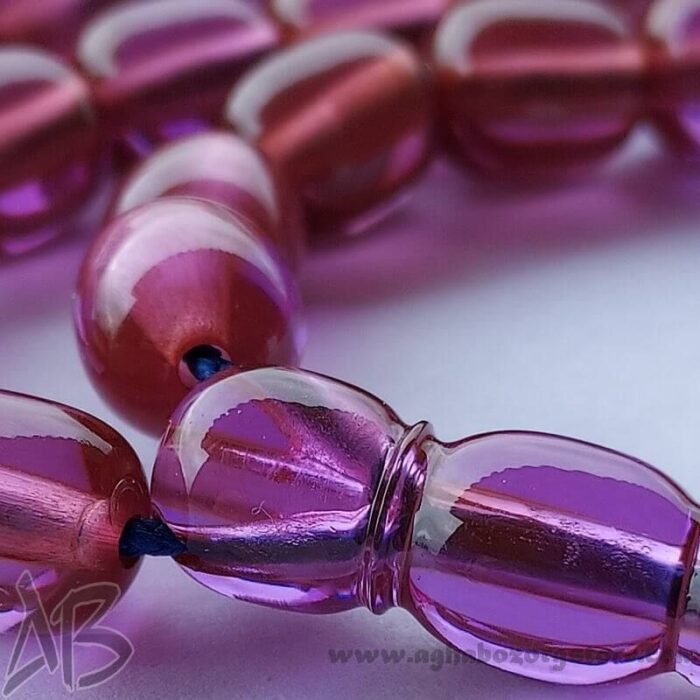 تسبیح سندلوس اصل بودار 33 دانه سوسنی شمش کمیاب تراش خربزه‌ای کد 802 - Image 3