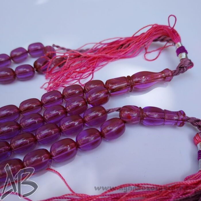 تسبیح سندلوس اصل بودار 33 دانه سوسنی شمش کمیاب تراش خربزه‌ای کد 802 - Image 4