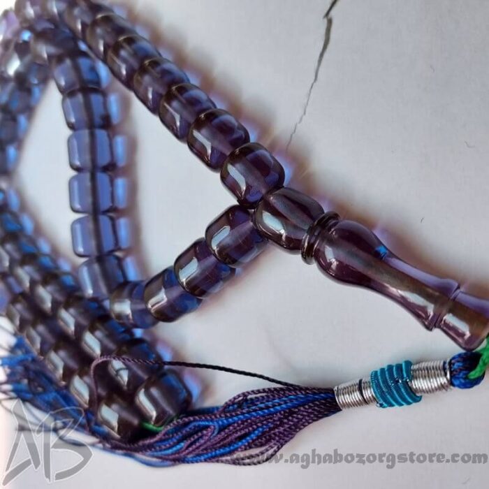 تسبیح سندلوس اصل بودار 47 دانه تراش استوانه‌ای کد 803 - Image 4