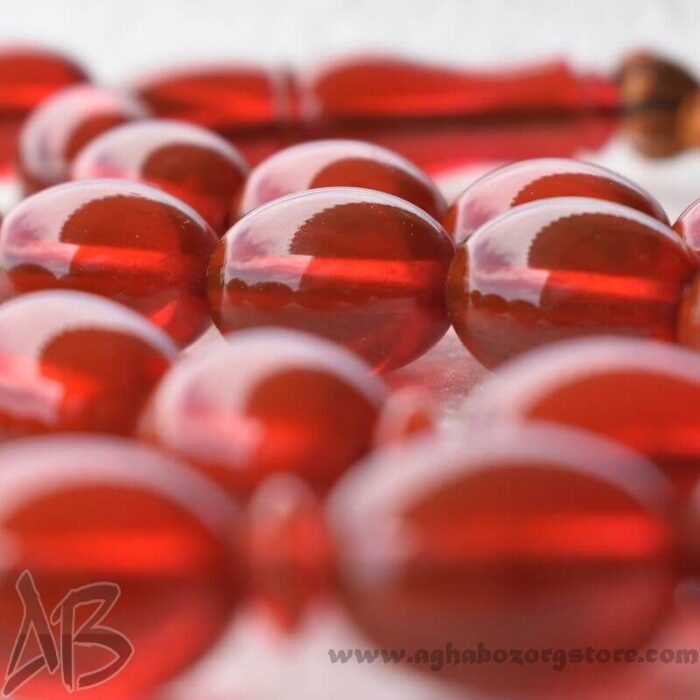 تسبیح سندلوس اصل بودار 33 دانه تراش بیضی جلا خورده کد 808 - Image 5