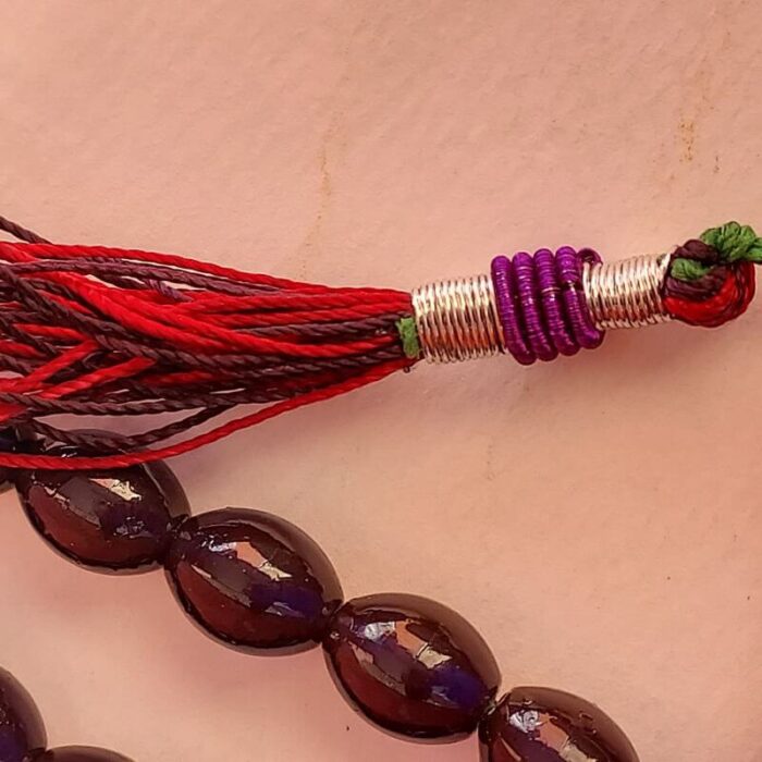 تسبیح سندلوس اصل بودار تخم‌مرغی دوپوست 45 دانه کد 705 - Image 5