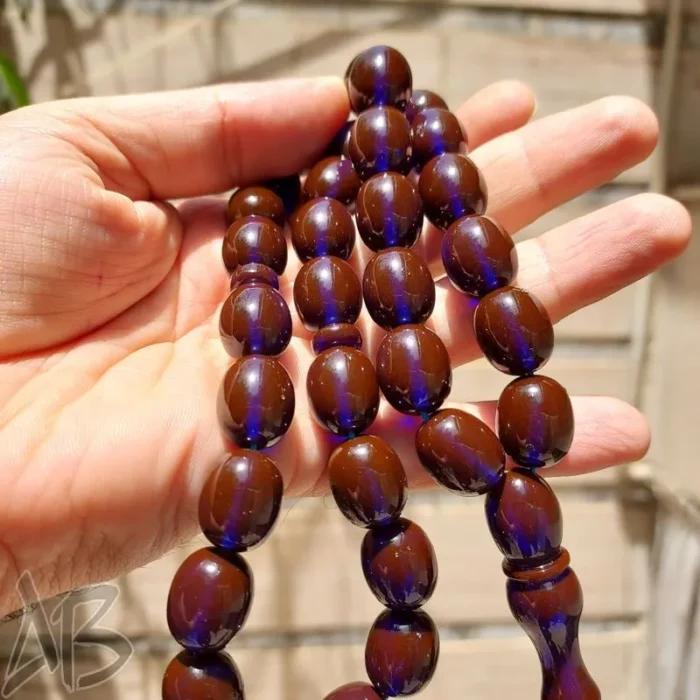 تسبیح سندلوس 33 دانه بودار تراش بیضی خوش تراش و خوش دست کد 870 آقابزرگ - Image 4