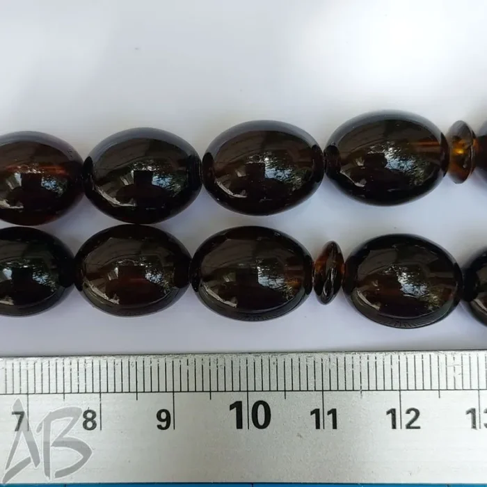 تسبیح سندلوس 33 دانه بودار تراش بیضی خوش تراش و بسیار زیبا کد 872 آقابزرگ - Image 3