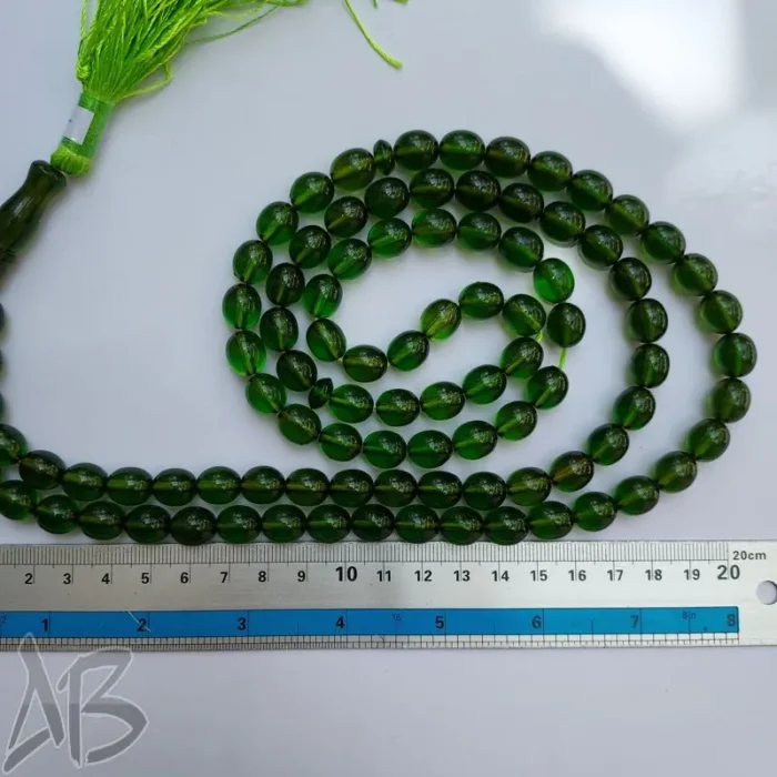 تسبیح سندلوس صد دانه (101 دانه) بودار تراش بیضی بسیار بلند کد 883 آقابزرگ - Image 5